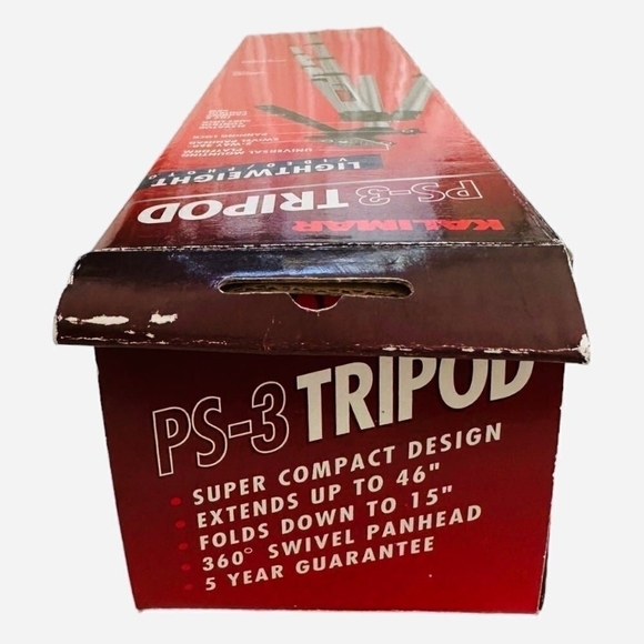 New KALIMAR PS-3 Tripod Lightweight Compact Video Photo Tripod Non-Slip Tripod - Picture 5 of 5